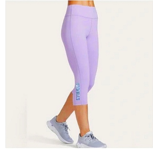 Peloton Women's High Rise Elastic Waist Capri Leggings 647 - Picture 1 of 11
